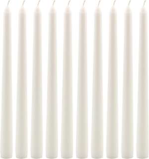 White Unscented Taper Candles