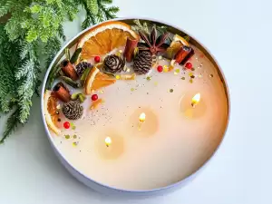 Handmade Holiday Candle